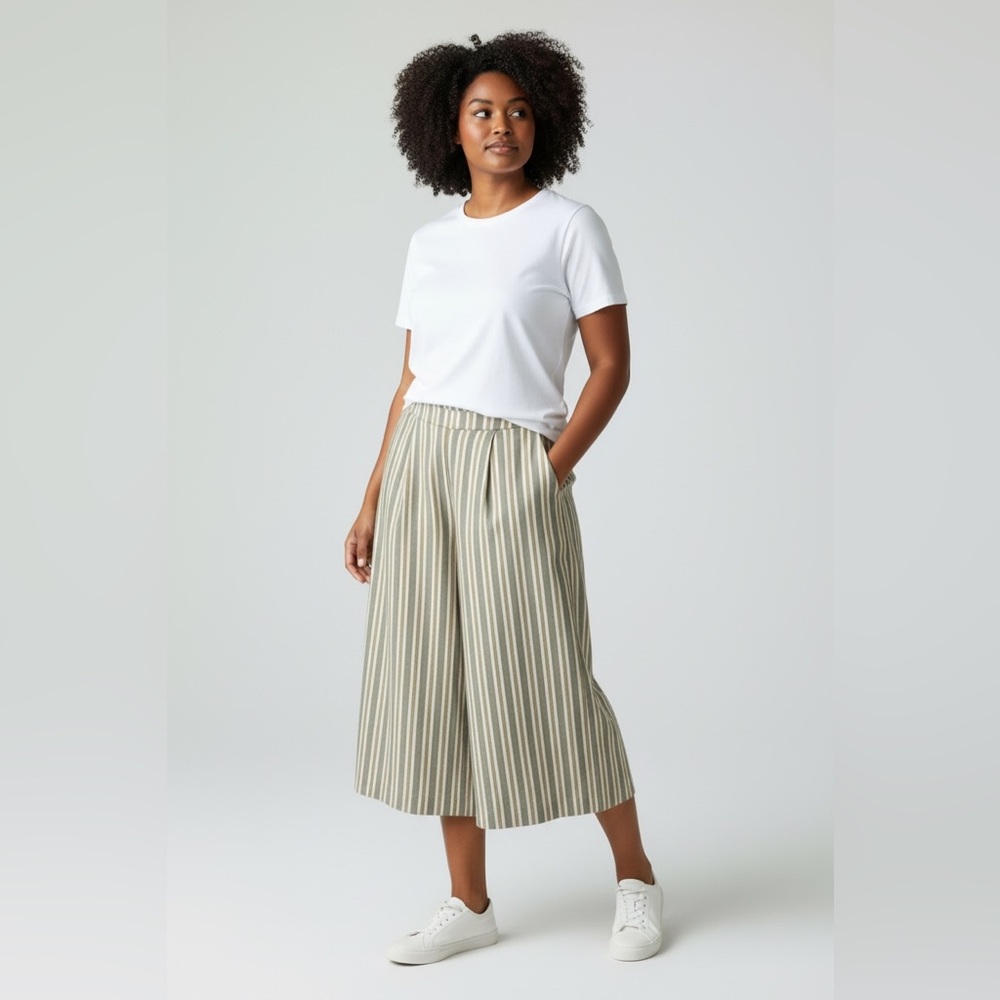 Antonio Melani Chole Wide Leg Linen Pant Size 14 NWT